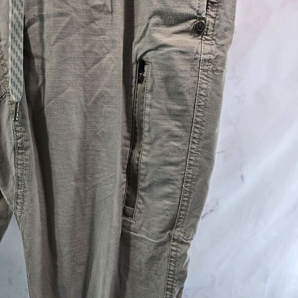 Vuori Pants Womens Medium Beige Ripstop Organic Drawstring Pull On Y412 - Picture 9 of 11